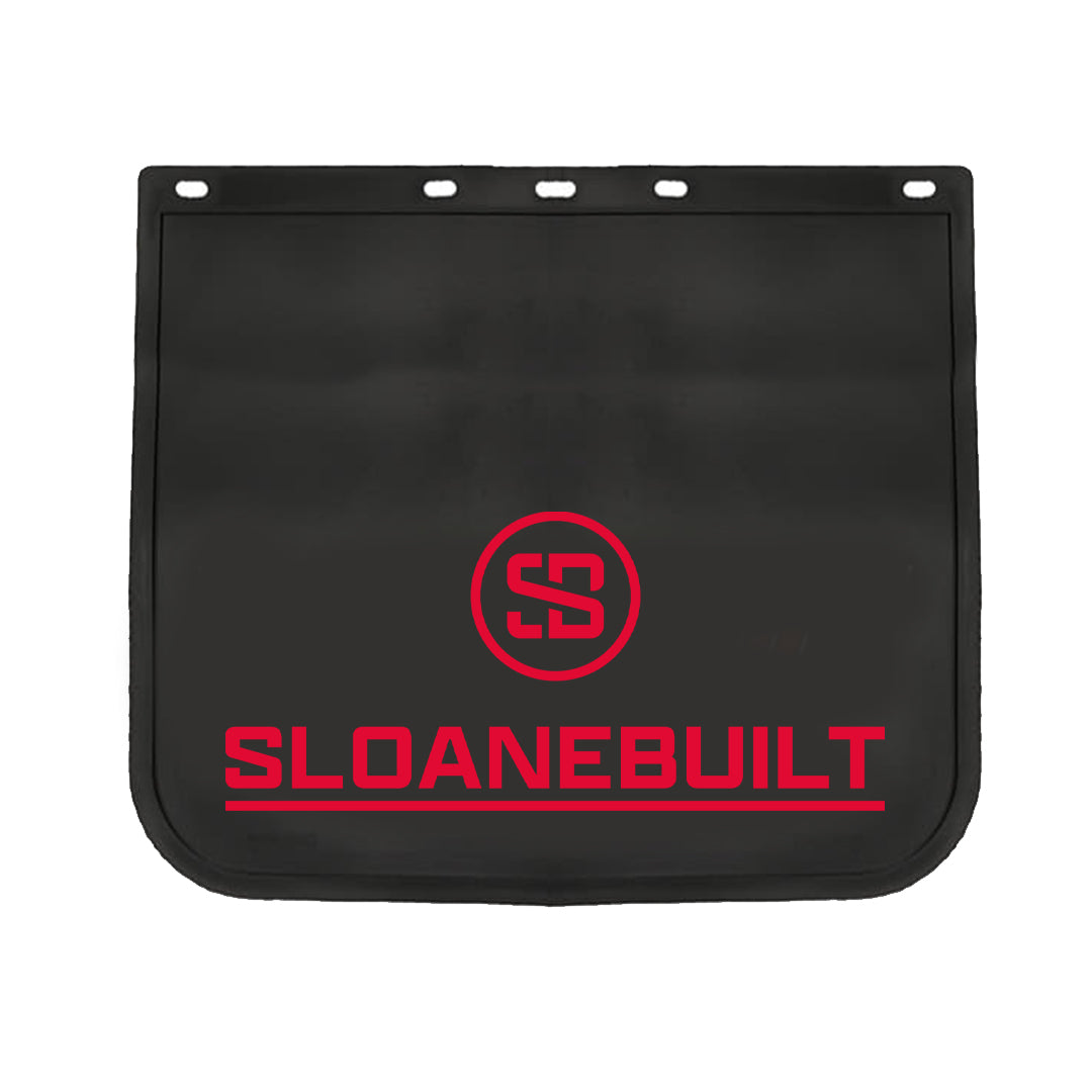 18" X 24" Sloanebuilt Mudflap New Logo Red