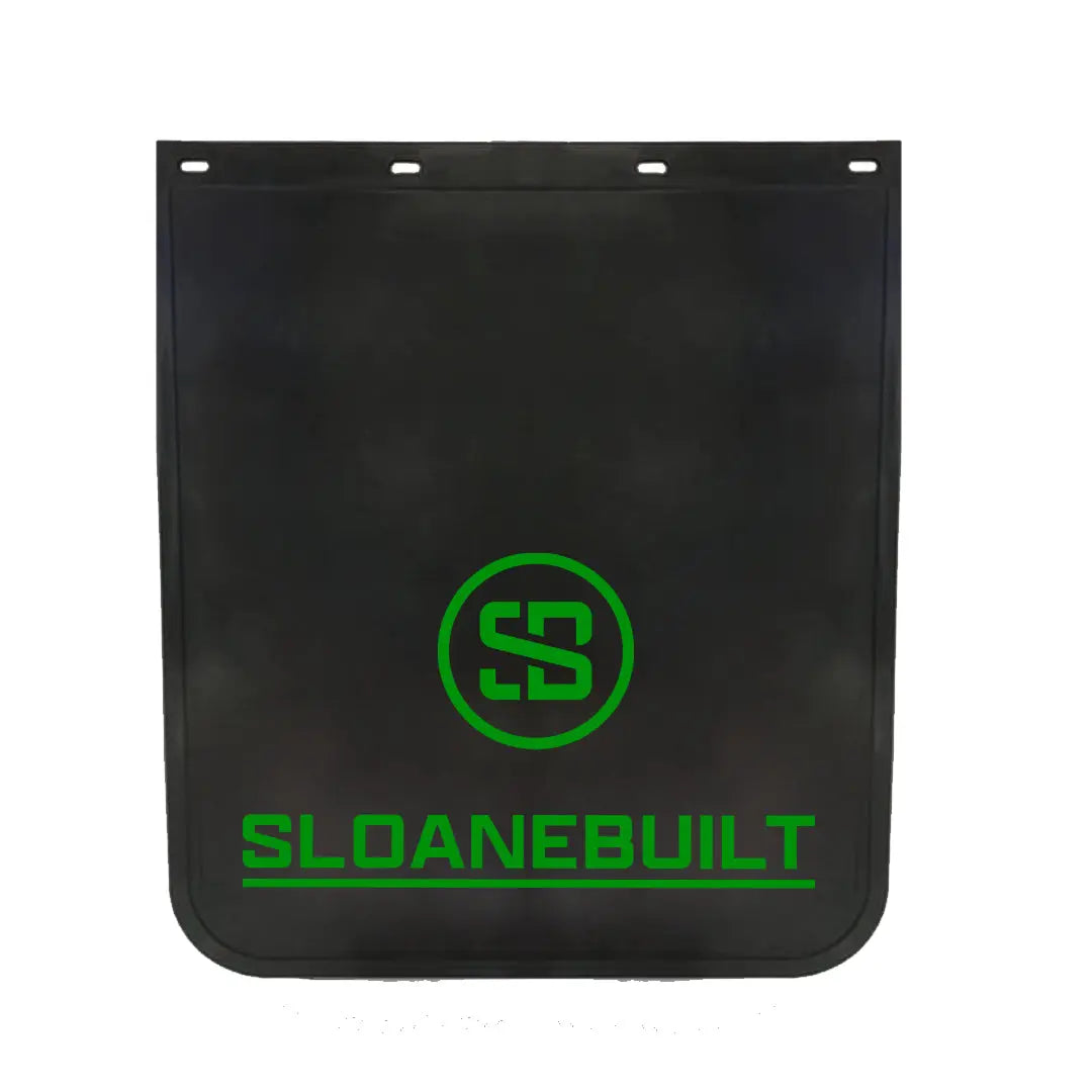 30" X 24" Sloanebuilt Mudflap New Logo Green