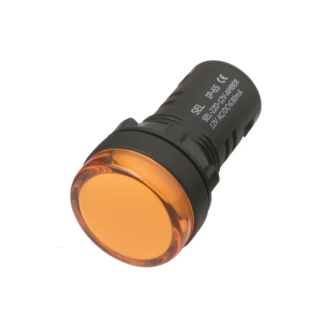 LED Pilot Lamp Amber 12V AC/DC