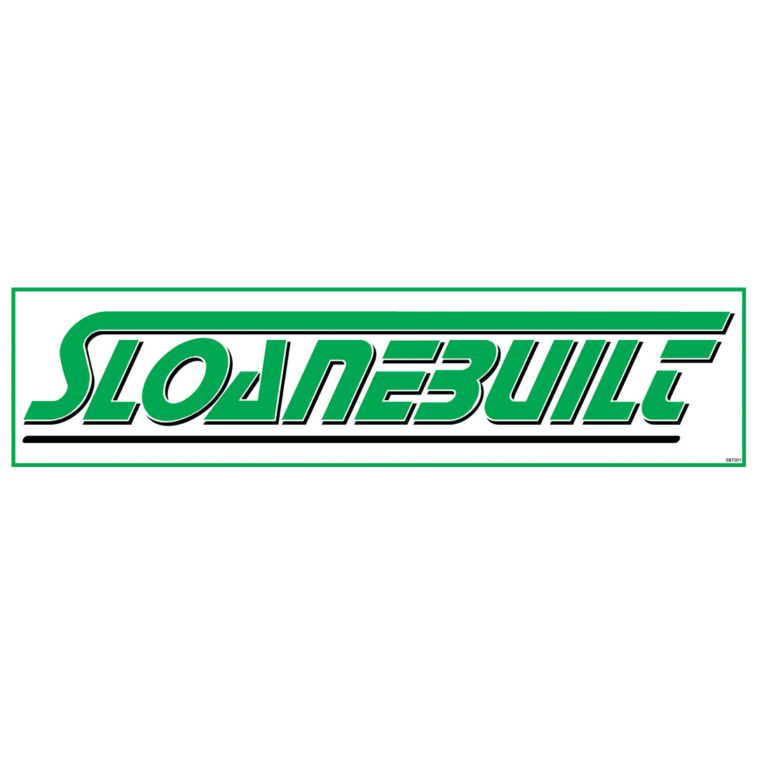 Sloanebuilt Long Logo Decal *OLD LOGO*