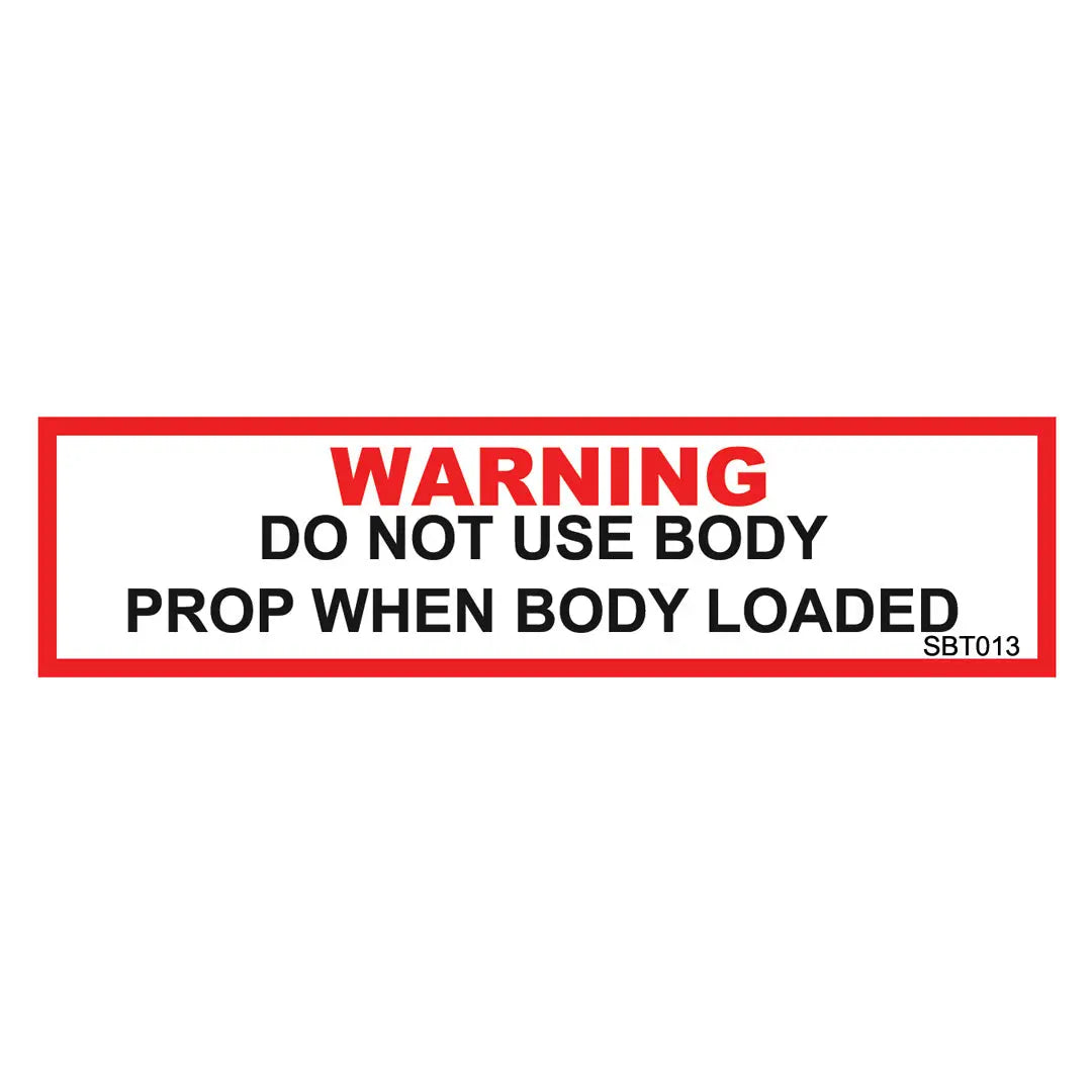 Warning: Do not use Body Props when body loaded