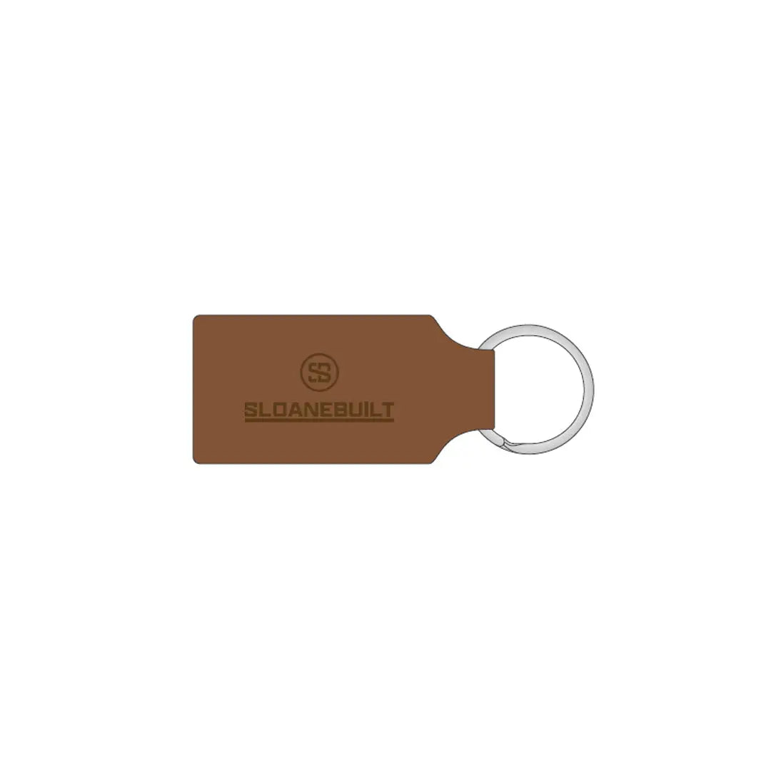 Faux Leather Keyring