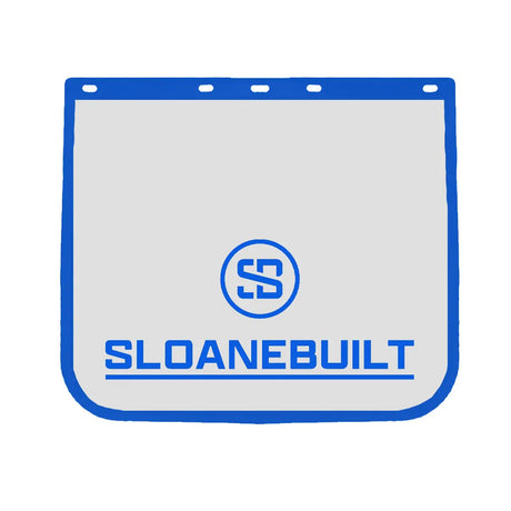 24" X 24" Sloanebuilt Mudflap New Logo Blue & White 