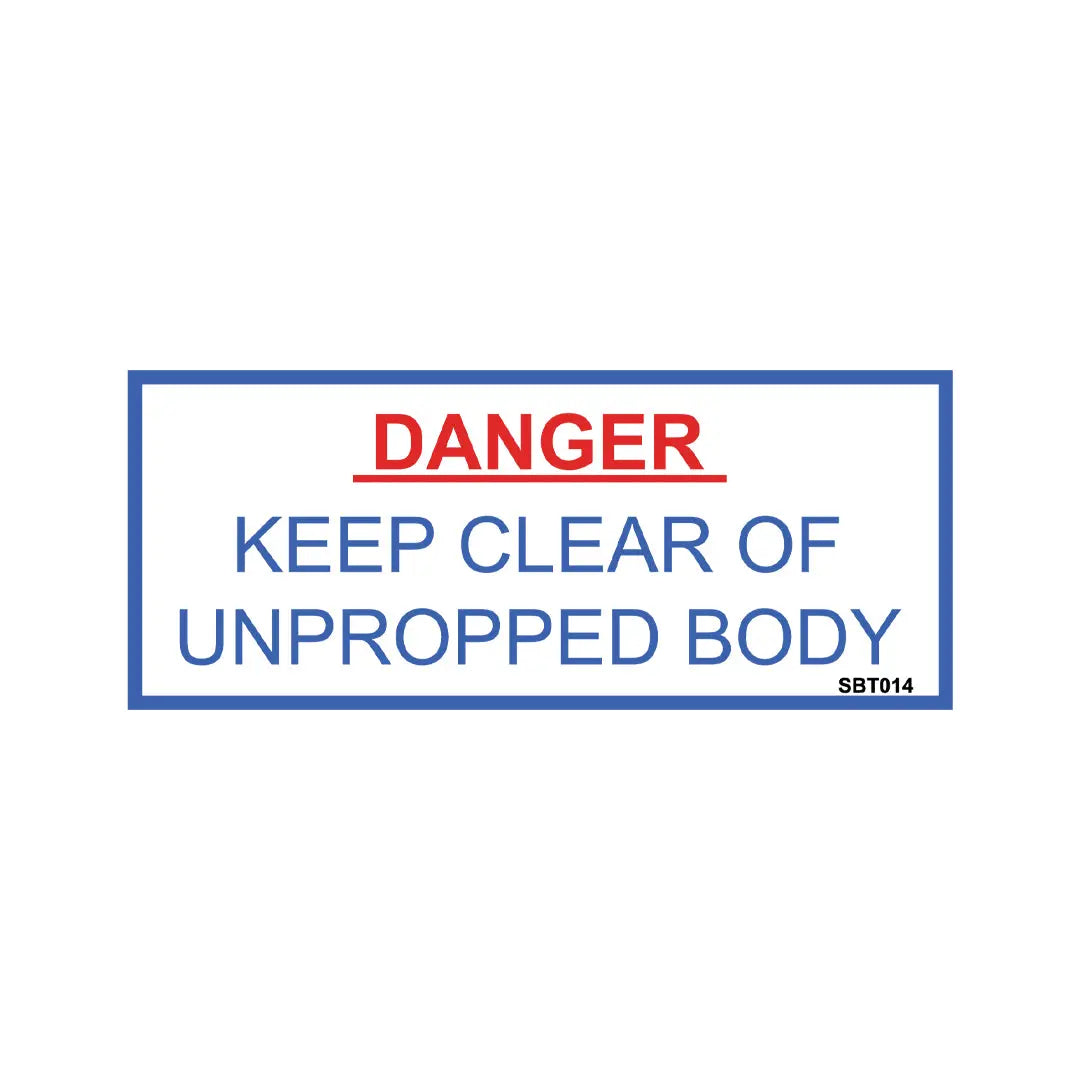 Keep Clear Unpropped Body Decal