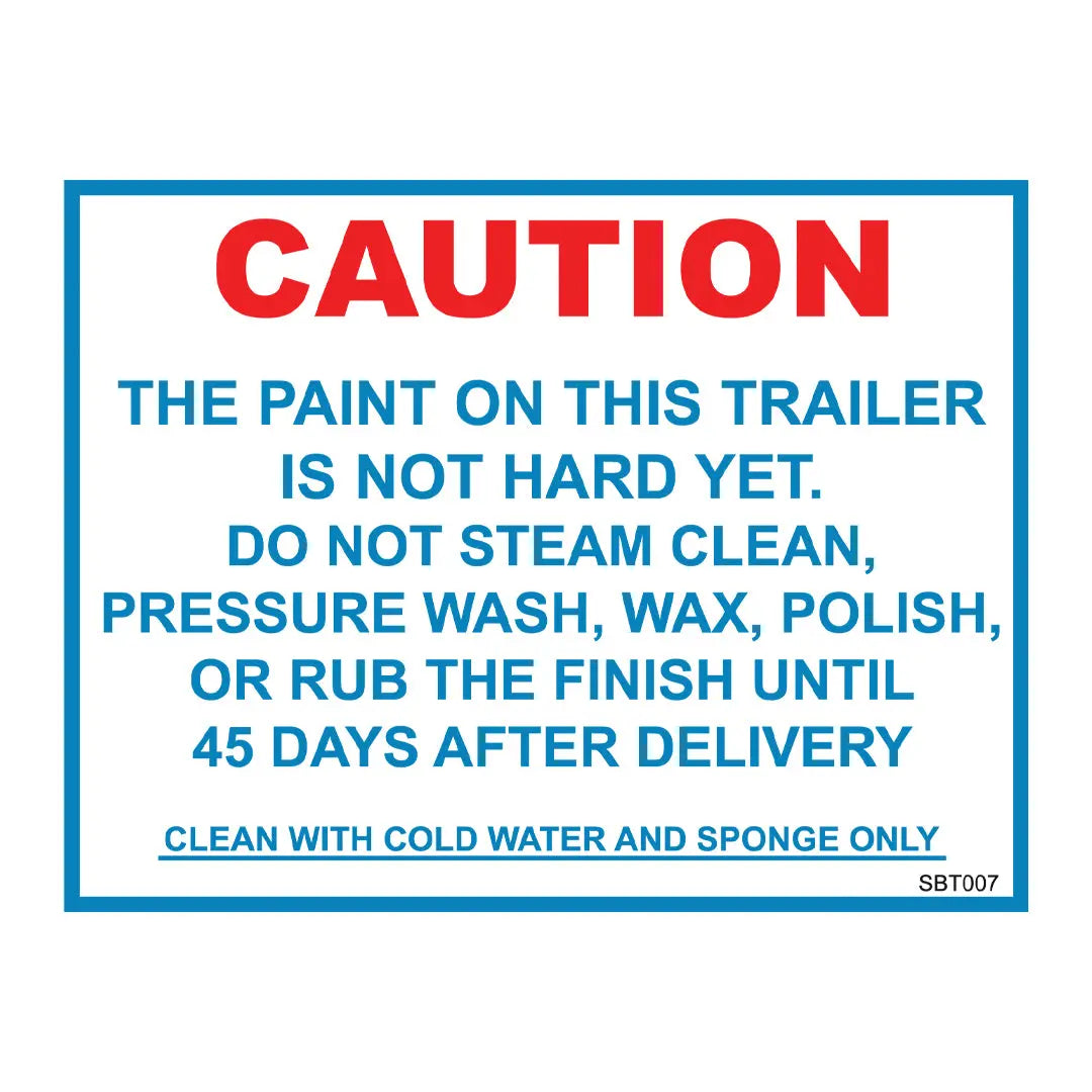 Caution Wet Paint On Body Decal