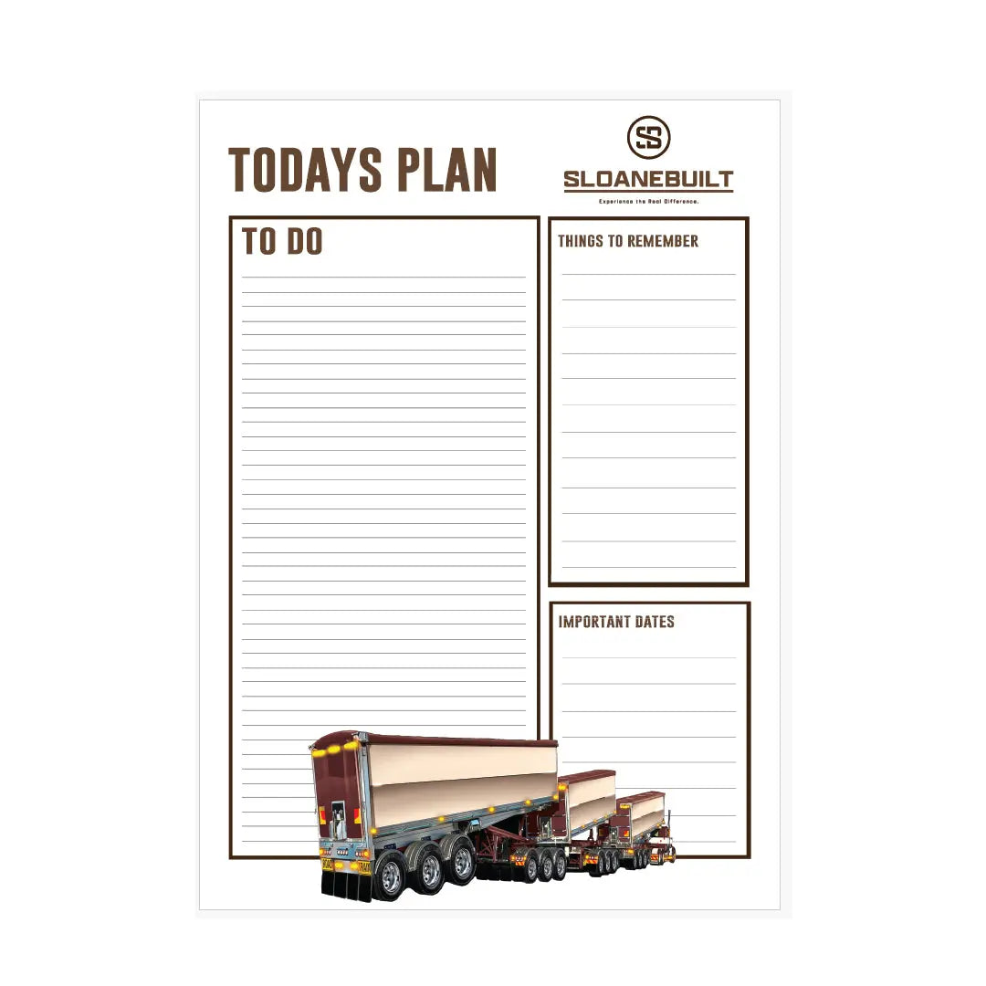 A4 Notepad - Brown 