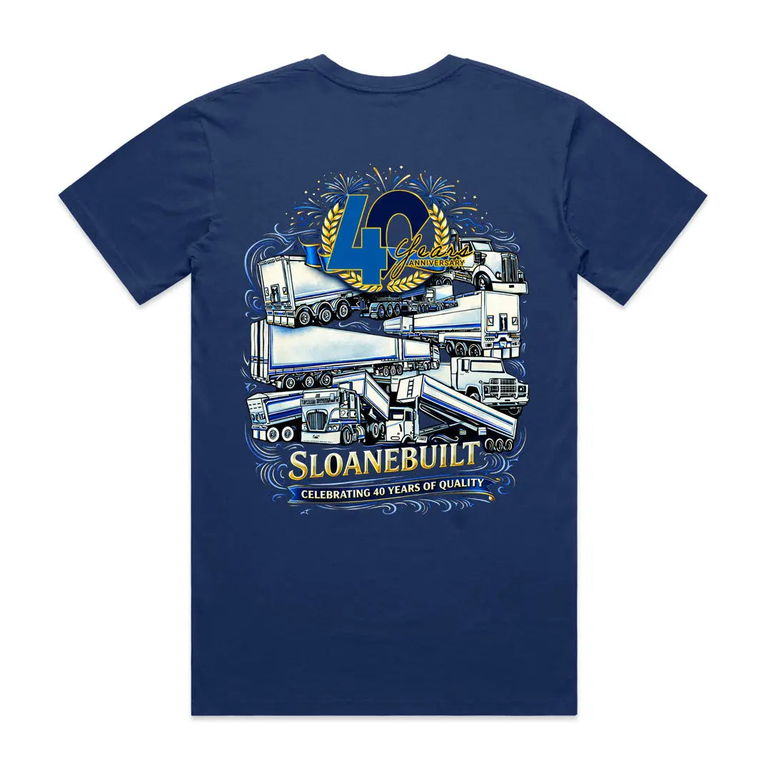 40th Year Anniversary Cobalt T-shirt 