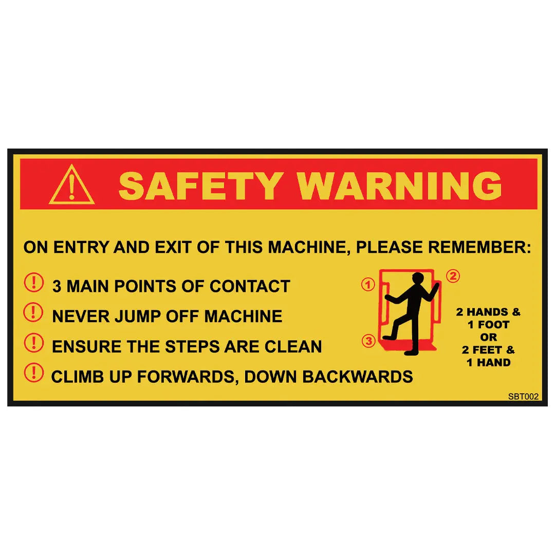 Three Points of Contact Decal Sloanebuilt