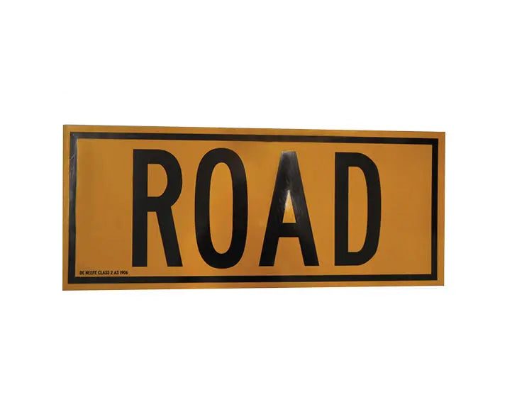 'Road' Rear Sign Plate - Aluminium Sloanebuilt