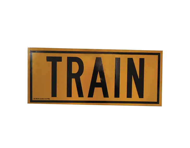 'Train' Rear Sign Plate - Aluminium Sloanebuilt